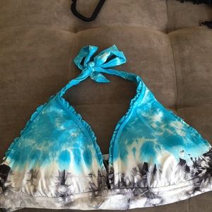 Lucky Brand D cup swim top Tye Dye